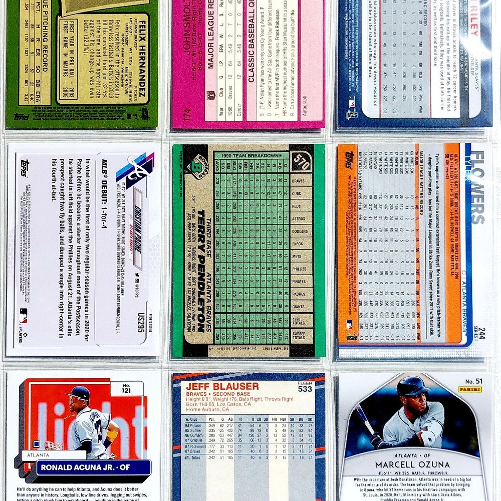 Atlanta Braves 46 Card Lot - BSBL [2_4] - Picture 7 of 13